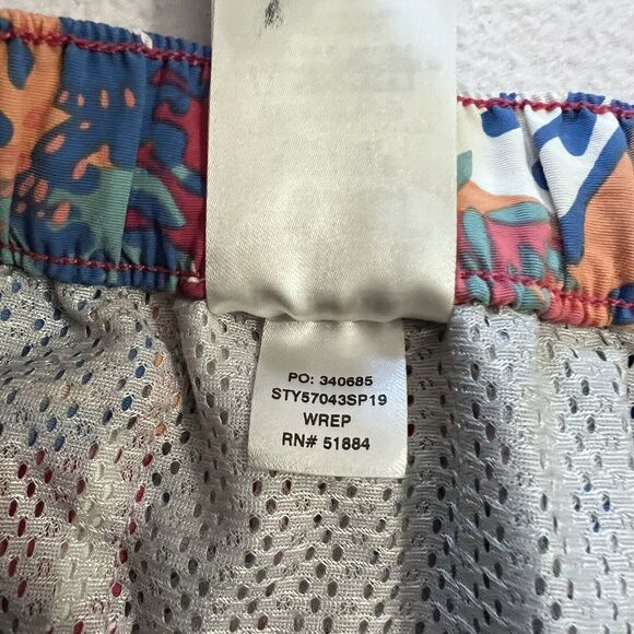 Patagonia Women Floral Wild Waratah Reef Pink Nylon Barely Baggies 2.5 Shorts XS - Picture 6 of 9